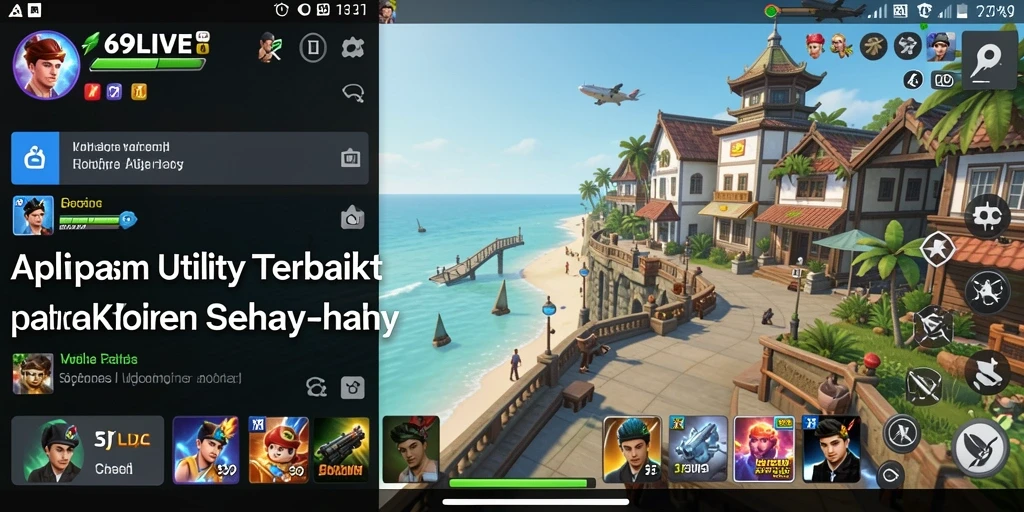 Tampilan antarmuka 69LIVE yang bersih dan user-friendly.
