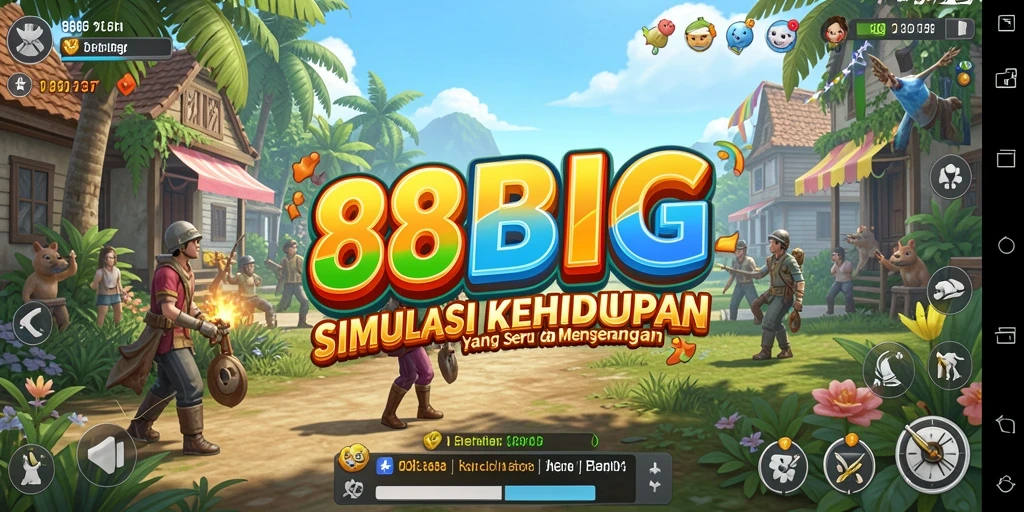 Tampilan gameplay menarik dari 88BIG yang penuh warna.