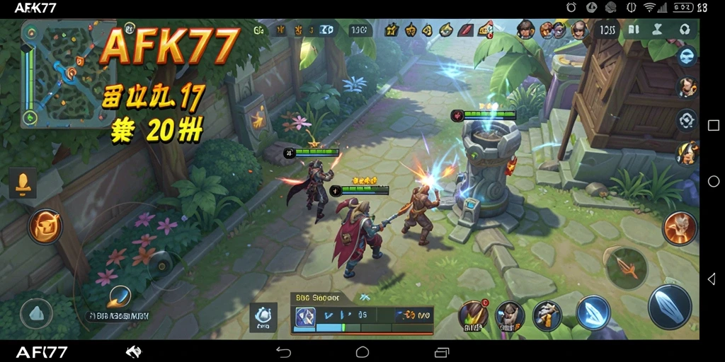 Tampilan utama AFK77 dengan fitur optimasi performa.