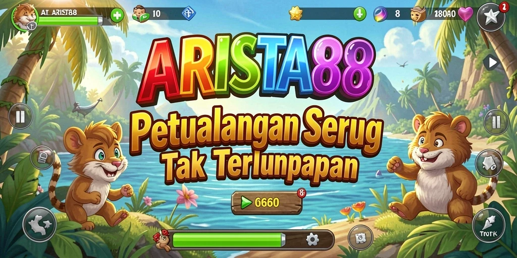 Tangkapan layar menampilkan aksi seru dalam gameplay petualangan ARISTA88.