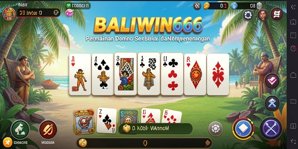 Tampilan gameplay menyerukan pengalaman Domino yang menegangkan.