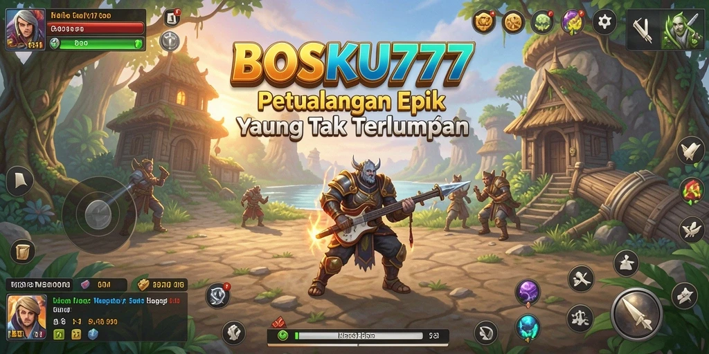 Screenshot gameplay BOSKU777 yang menampilkan aksi seru dalam petualangan.