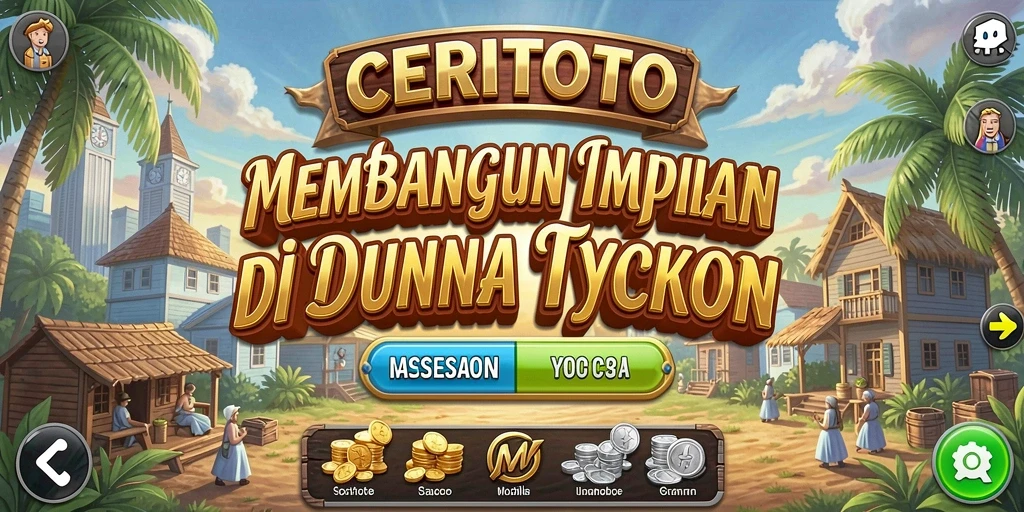 Screenshot CERITOTO menampilkan gameplay yang seru di dunia Tycoon.