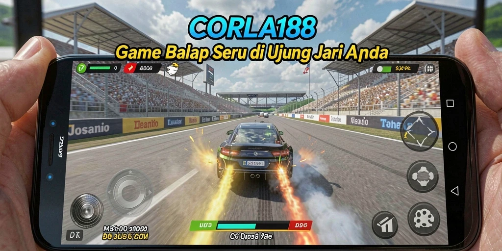 Gameplay seru CORLA188 dengan balapan mendebarkan dan mobil kustomisasi.