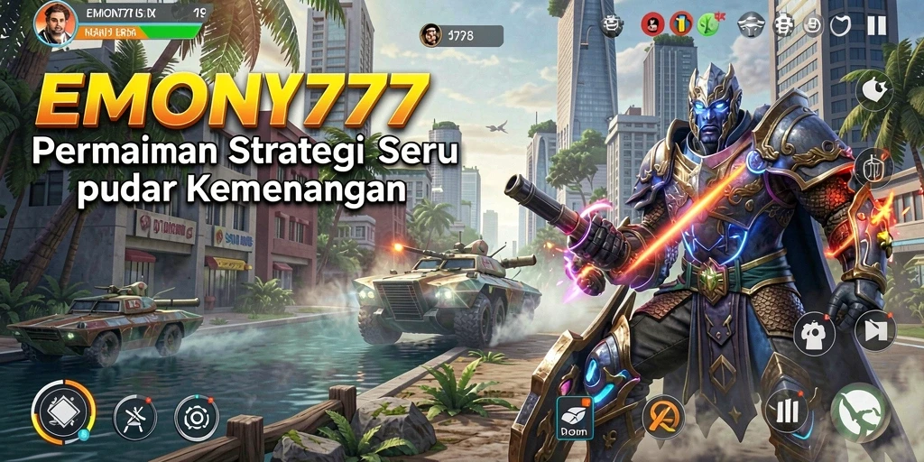 Tampilan gameplay permainan strategi EMON777 yang mendebarkan.