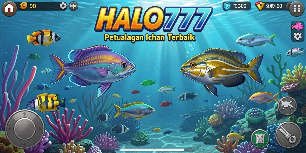 Tampilan gameplay seru saat menembak ikan di HALO777.