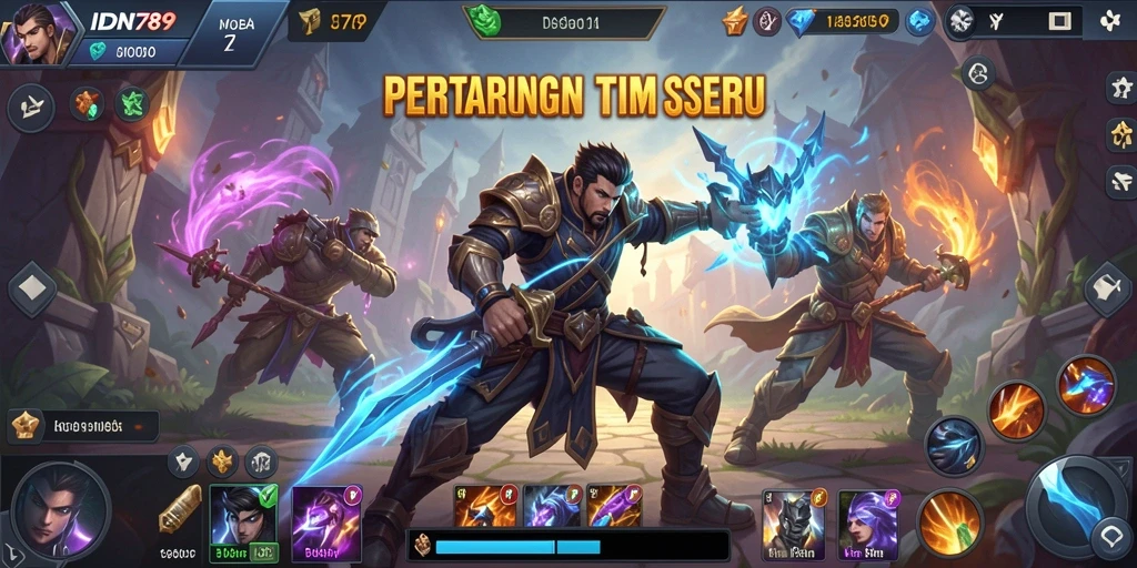 Tampilan menarik dari gameplay MOBA IDN789 dengan aksi seru.