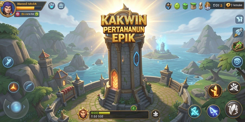 Tampilan gameplay KAKWIN dalam aksi Tower Defense yang seru.