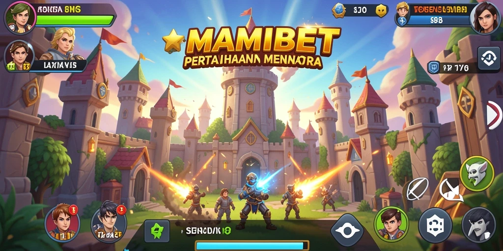 Screenshot MAMIBET menunjukkan aksi seru dalam permainan Tower Defense.