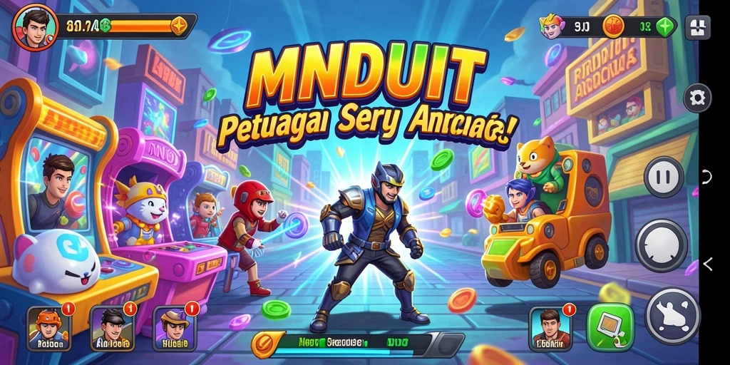 Screenshot MNDUIT menampilkan gameplay seru dengan berbagai rintangan yang menantang.