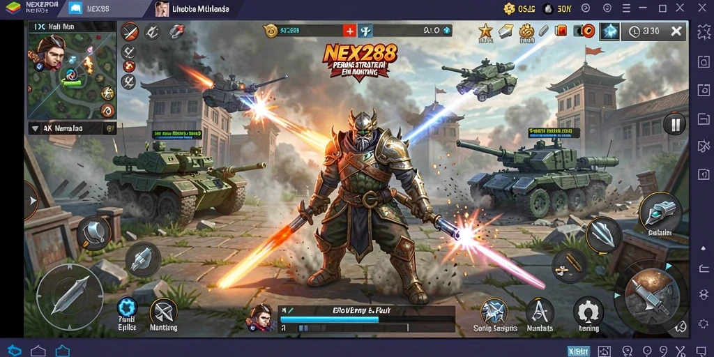 Tampilan gameplay NEX288 yang menegangkan dan penuh strategi.