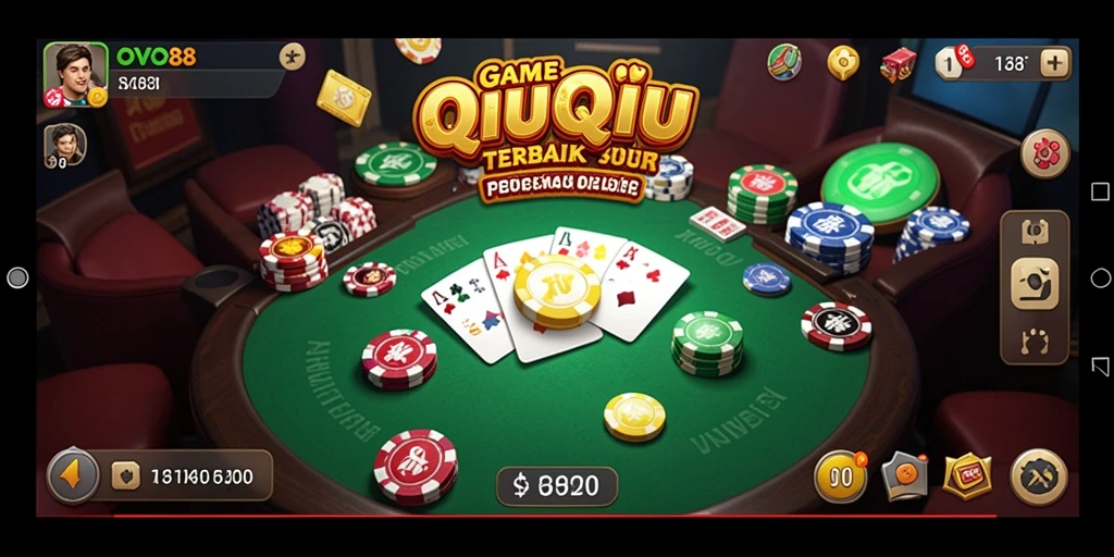 Tampilan menarik dari gameplay QiuQiu OVO88 yang memikat.