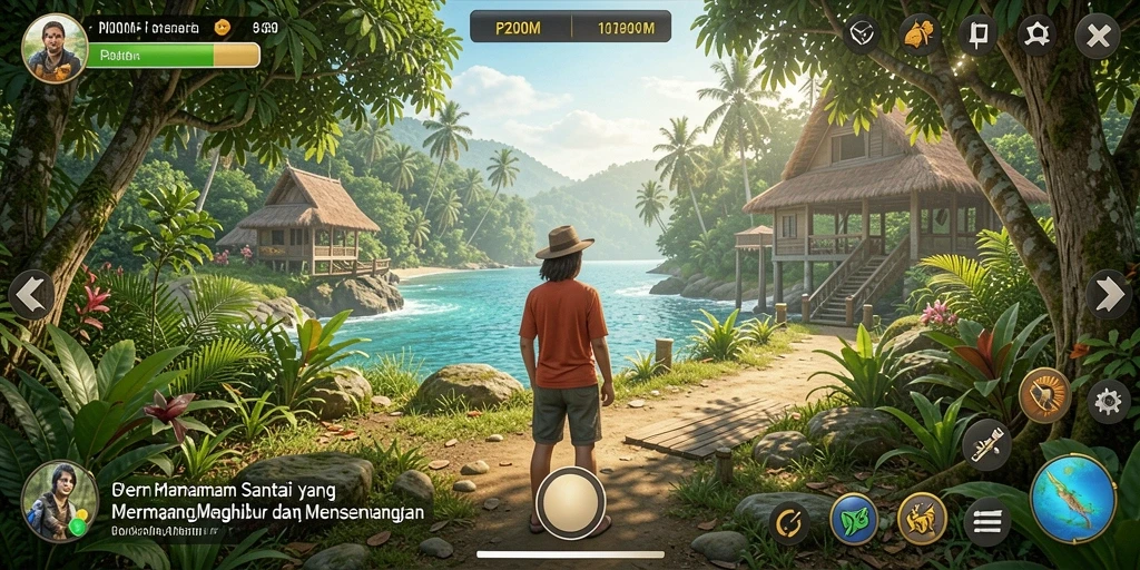 Tampilan gameplay P200M yang seru dan menghibur.