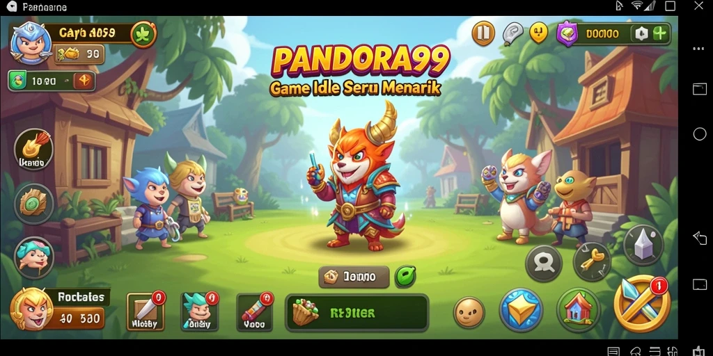 Tampilkan gameplay PANDORA99 dengan karakter yang beraksi dalam mode Idle.
