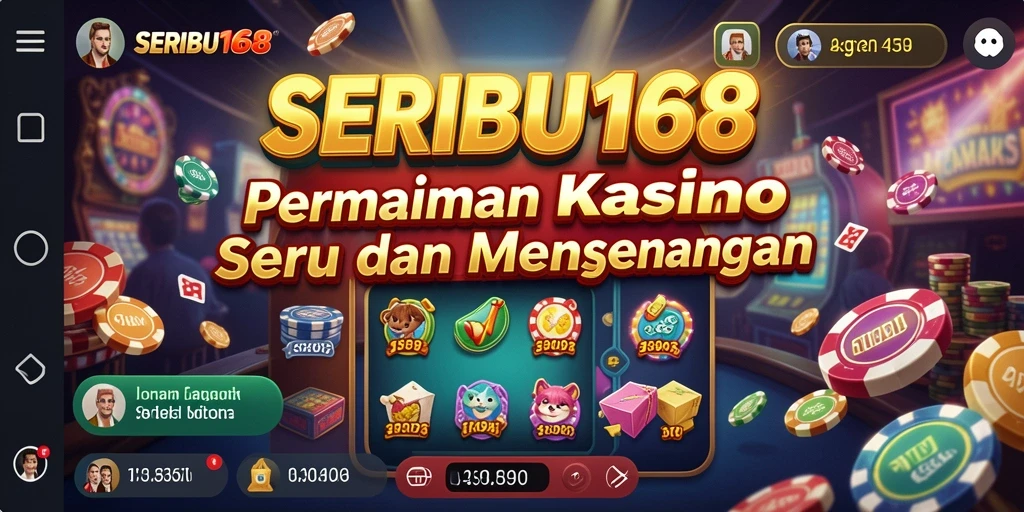 Tampilan layar utama <strong>SERIBU168</strong> saat bermain Kasino yang mengasyikkan.