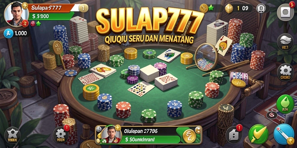Screenshot utama SULAP777 menampilkan gameplay seru QiuQiu.