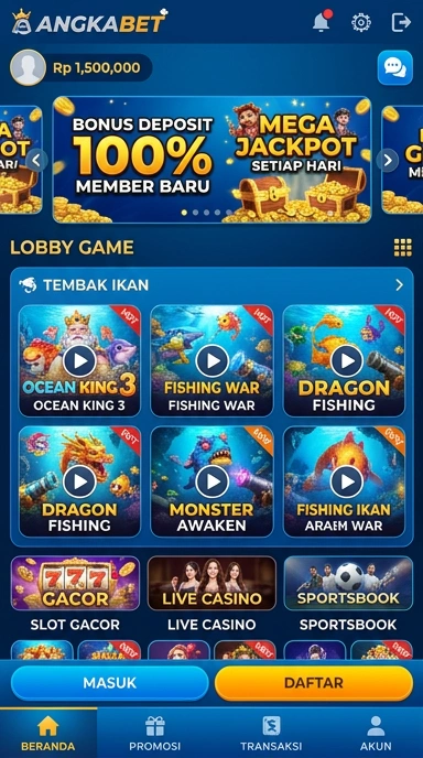 Fitur pencarian cepat di angkabet untuk menemukan aplikasi.